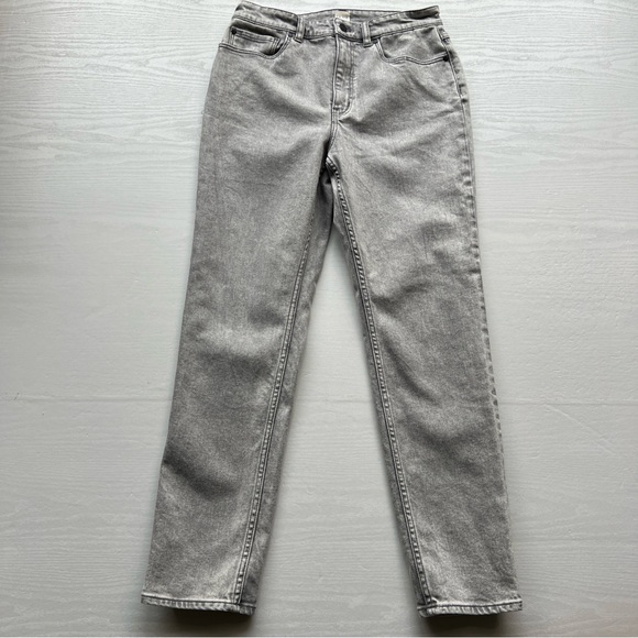 La Vie Rebecca Taylor INES Jeans Womens 28 Gray Mist Straight Ankle Length - Picture 2 of 14